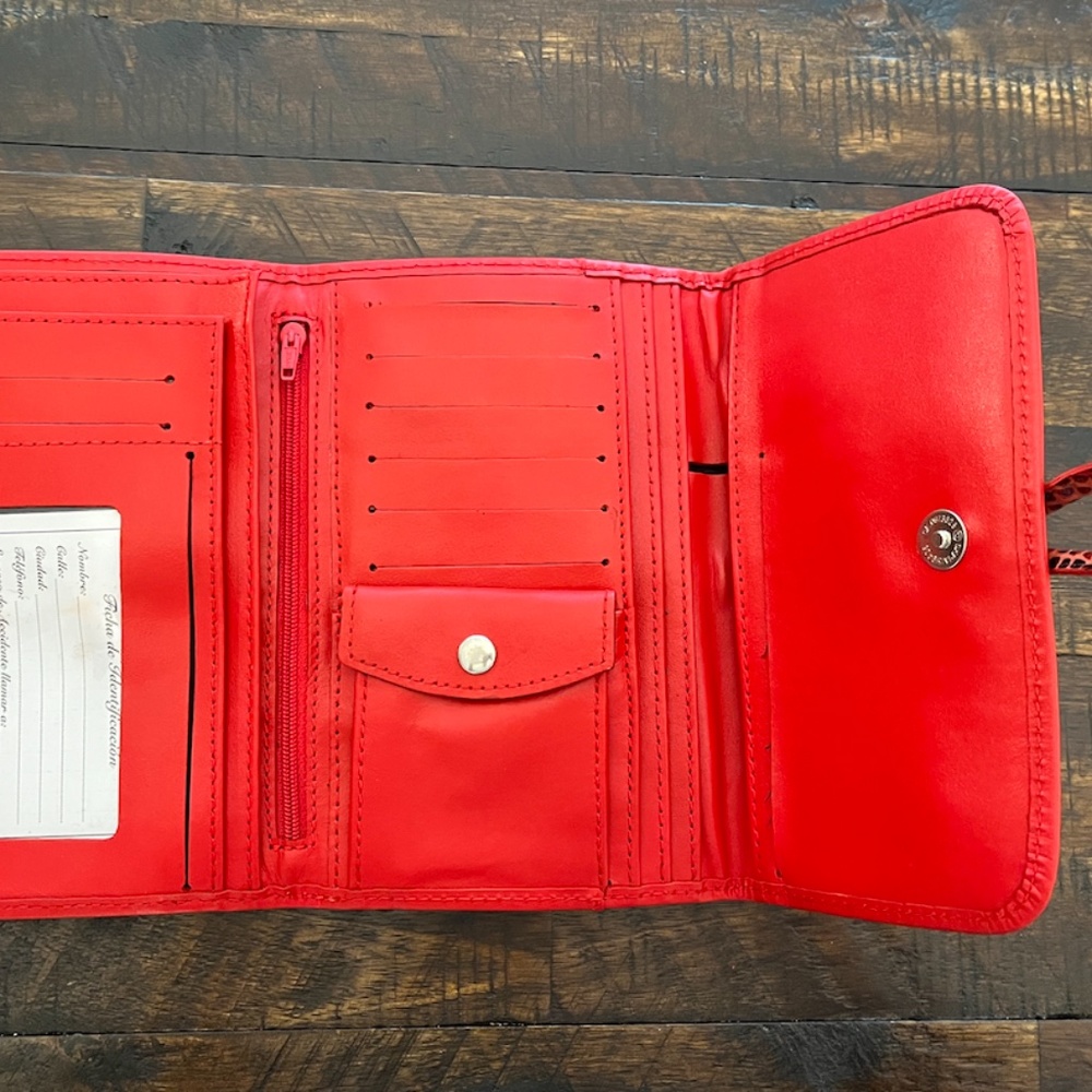 Red Leather Wallet - Picture 2 of 2